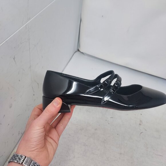 Christian Louboutin Black Sweet Jane Ballerina Flat Shoe - Picture 6 of 11